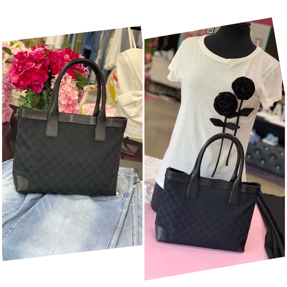 ❌SOLD❌Authentic vintage all back Gucci GG handbag - Picture 3 of 17